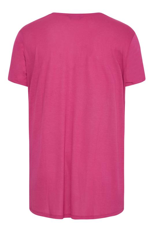 Curve Pink Aztec Embroidered Tie Neck T-Shirt_Y.jpg