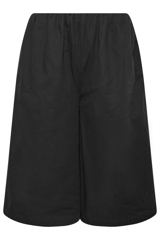 PixieGirl Petite Women's Black Cotton Poplin Culottes | PixieGirl 5