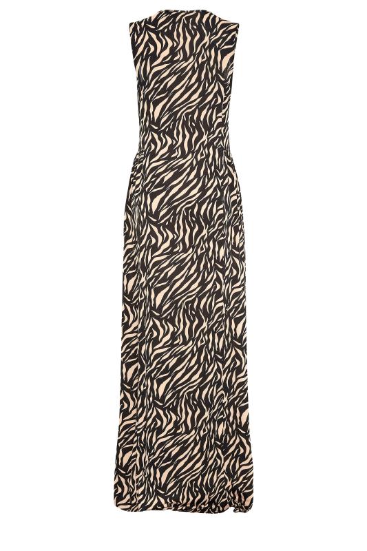 LTS Black Zebra Print Maxi Dress | Long Tall Sally