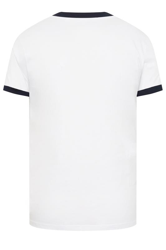 BadRhino Big & Tall White Ringer T-Shirt | BadRhino 6