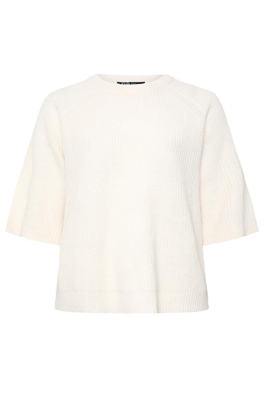 YOURS Plus Size Ivory White Knitted Jumper | Yours Clothing 6