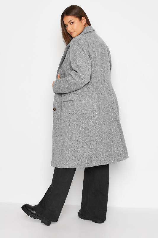 LTS Tall Women's Grey Midi Formal Coat | Long Tall Sally 2