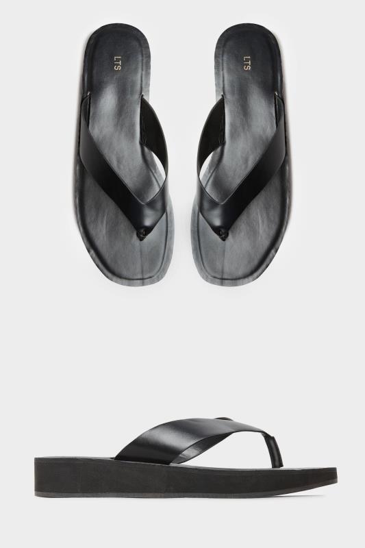 LTS Black Toe Thong Sandals In Standard D Fit_split.jpg