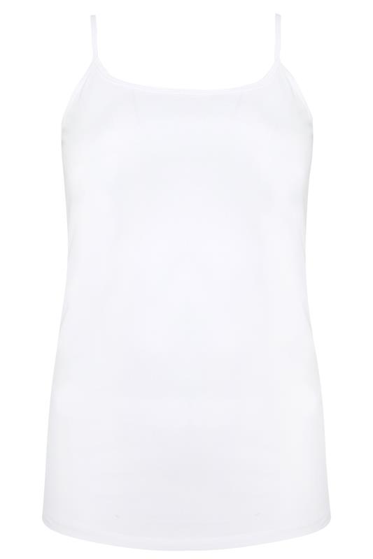 Plus Size White Cami Vest Top | Yours Clothing 4