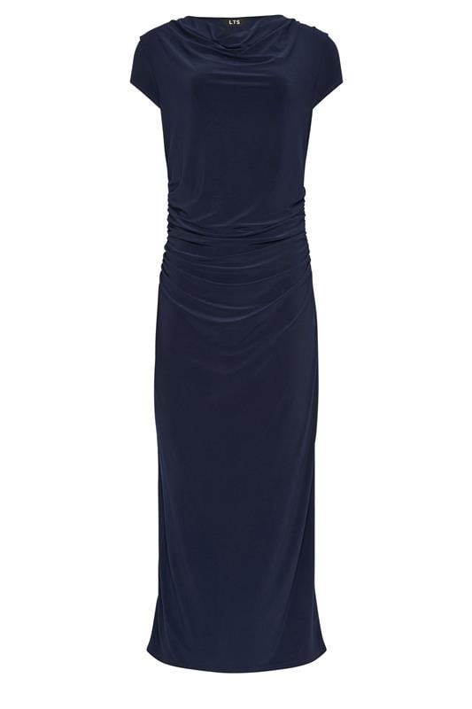 LTS Tall Women's Navy Blue Cowl Neck Maxi Dress | Long Tall Sally 5