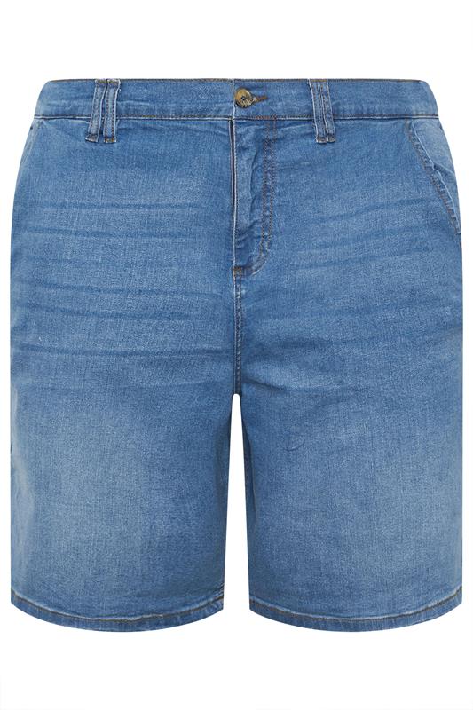 Kam Big & Tall Blue Elasticated Stretch Shorts | BadRhino 2