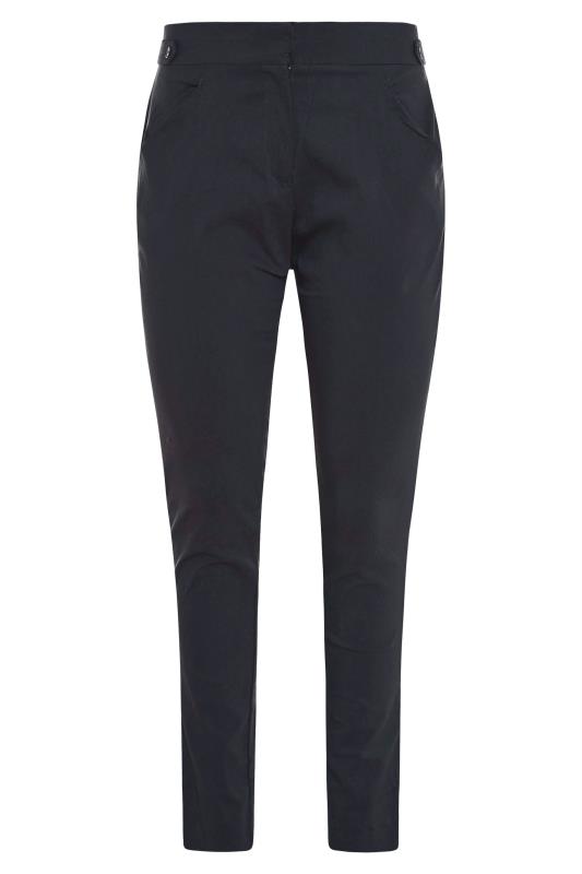Navy Blue Bengaline Stretch Trousers 5
