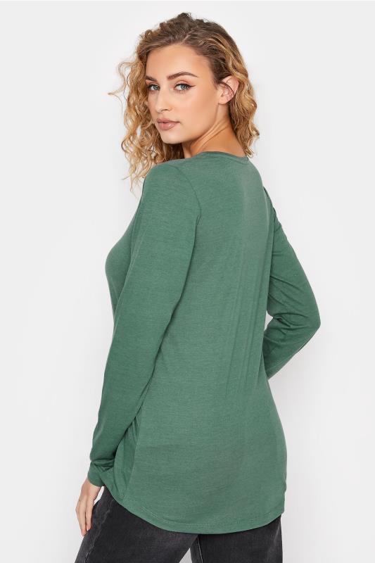 LTS Tall Women's Sage Green Long Sleeve T-Shirt | Long Tall Sally 3