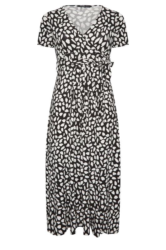 YOURS Curve Plus Size Black Animal Print Maxi Dress | Yours Clothing  6