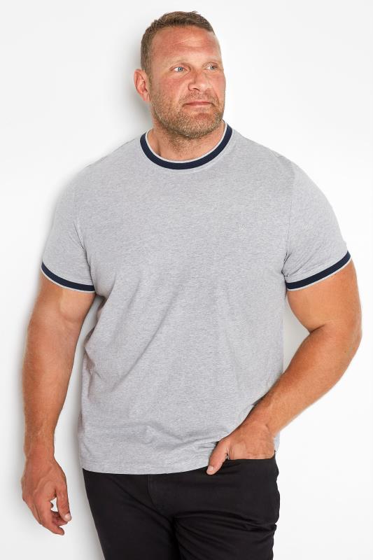 FARAH Big & Tall Grey Spruce T-Shirt 1
