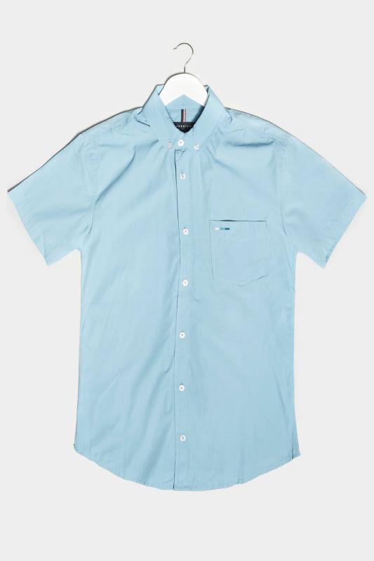 BadRhino Light Blue Essential Short Sleeve Oxford Shirt_F.jpg