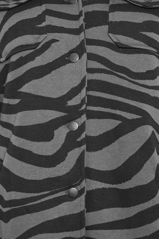 YOURS Curve Zebra Print Shacket | Yours Clothing 5