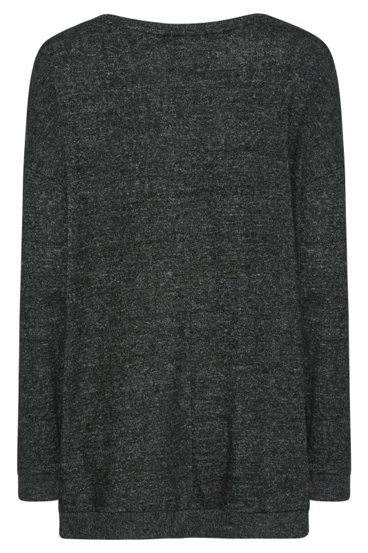 LTS Tall Women's Grey Embellished Knitted Top | Long Tall Sally 7