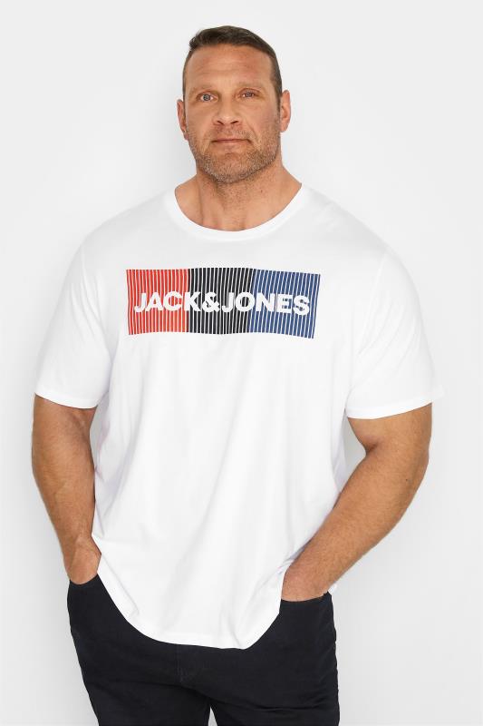 JACK & JONES White Logo Crew Neck T-Shirt_M.jpg