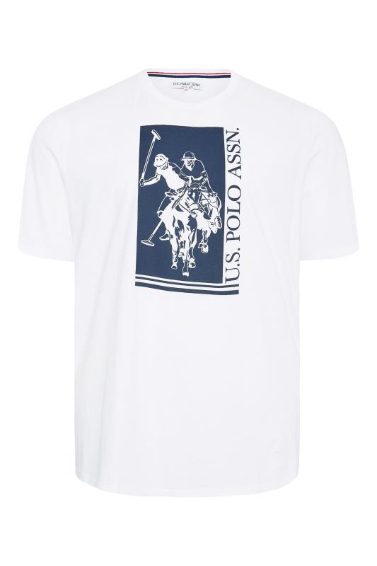 U.S. POLO ASSN. Big & Tall White Rider Print T-Shirt 3