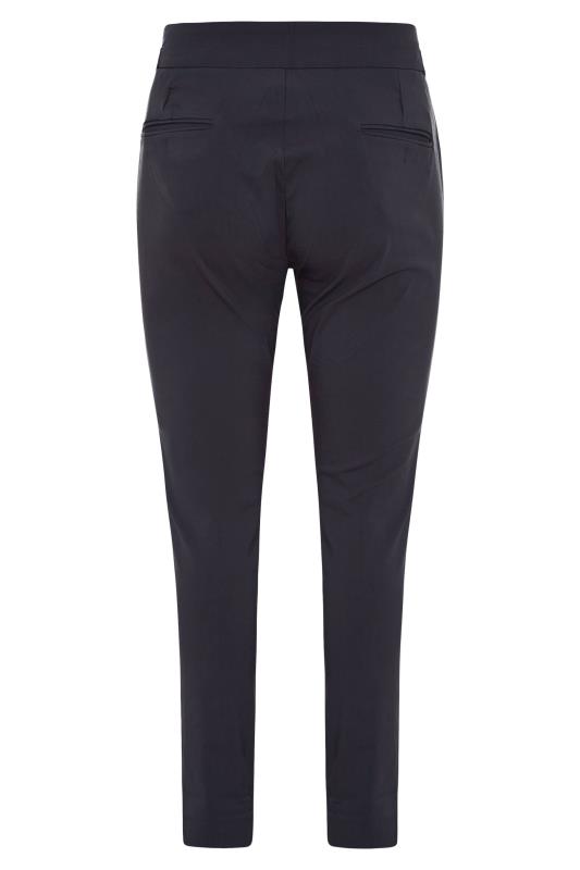 Navy Blue Bengaline Stretch Trousers 6