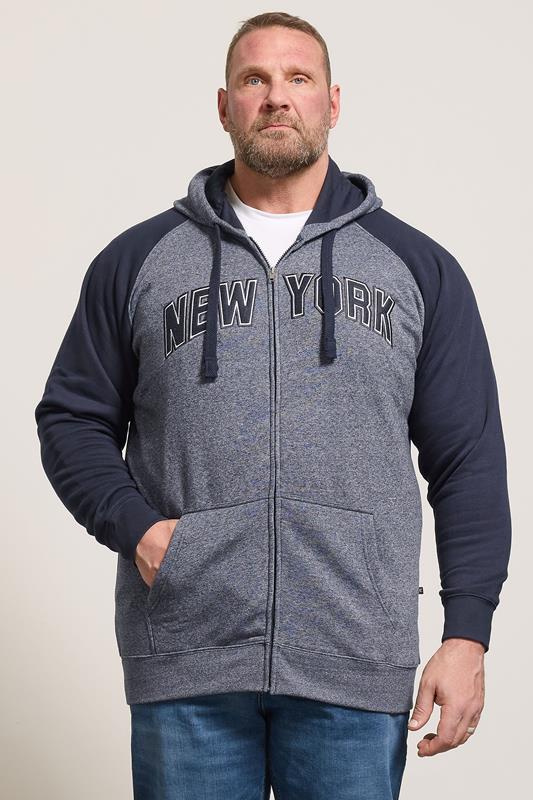  KAM – Hoodie „New York“ in Marineblau mit Zip