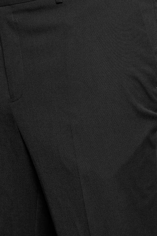 BadRhino Black Plain Suit Trousers | BadRhino 7