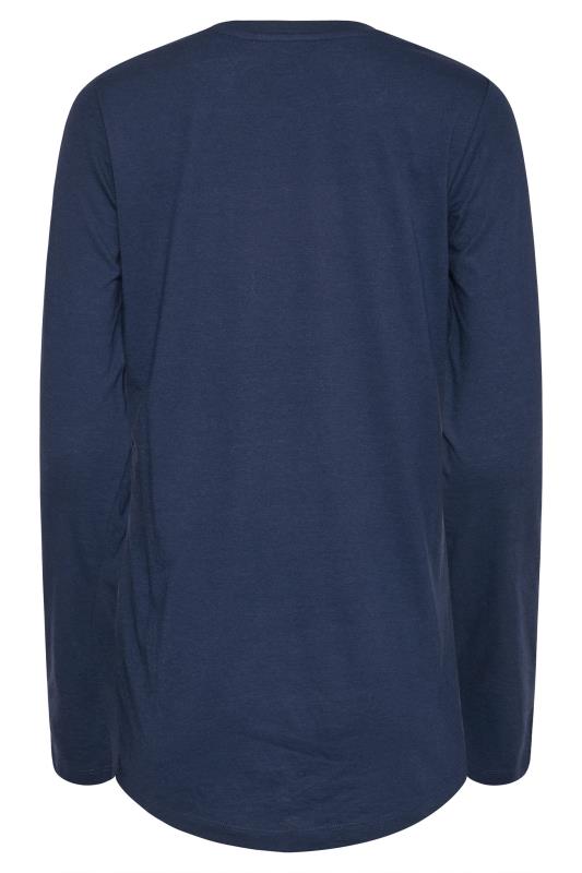 LTS Tall Navy Blue Long Sleeve T-Shirt 5