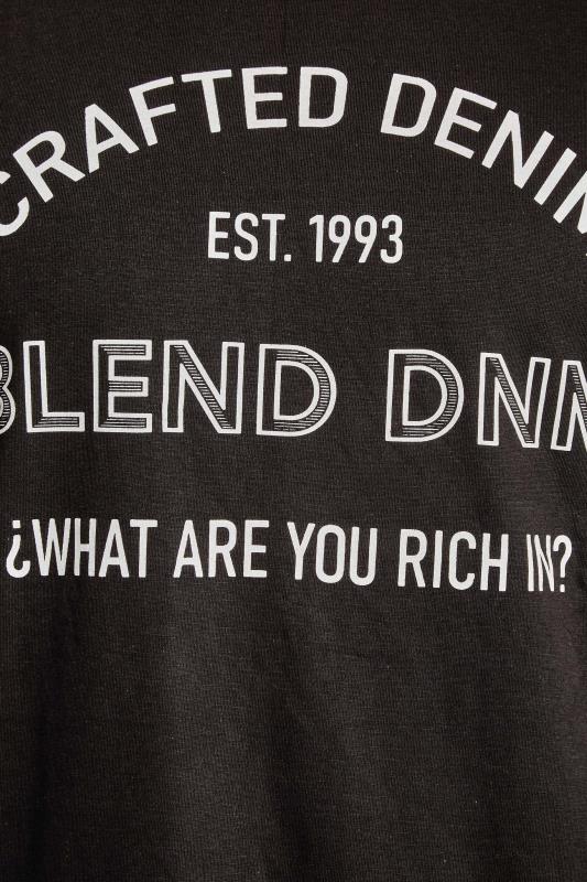 BLEND Big & Tall Black 'Crafted' Print T-Shirt_Z.jpg