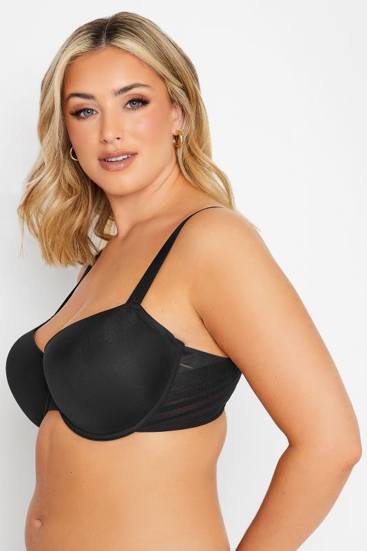 YOURS Curve Plus Size Black Padded T-Shirt Bra | Yours Clothing  5