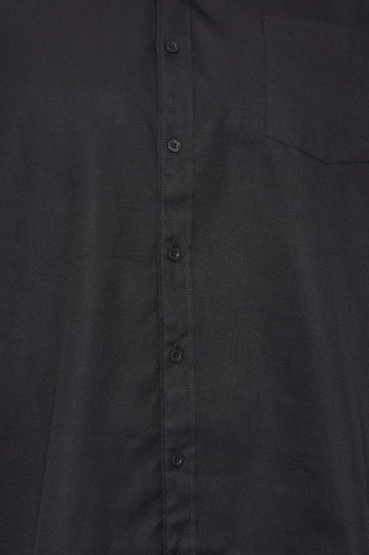 D555 Big & Tall Black Long Sleeve Oxford Shirt | BadRhino 2