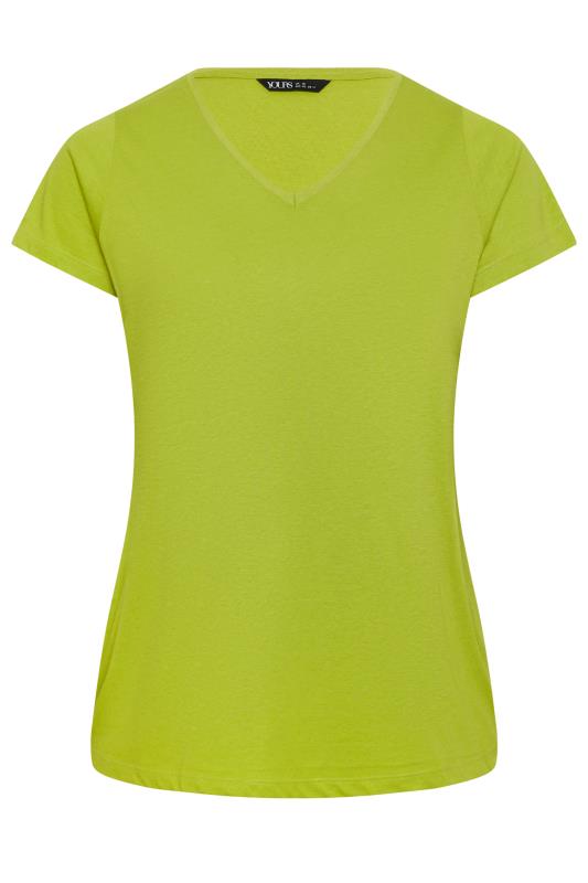 YOURS Plus Size 3 PACK Blue & Green Short Sleeve Cotton Blend T-Shirts | Yours Clothing 10