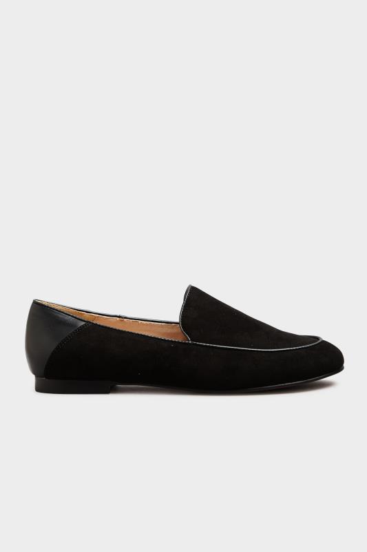 LTS Black Suede Loafers In Standard D Fit 2