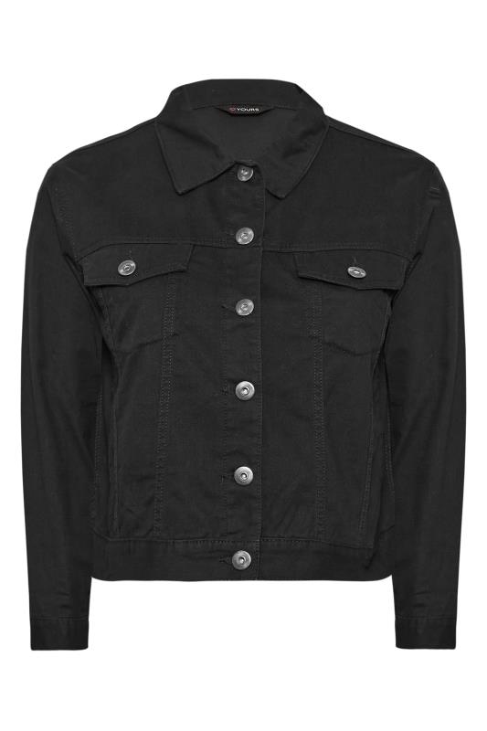 YOURS Plus Size Curve Black Denim Jacket | Yours Clothing 6