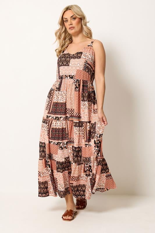  YOURS Robe mi-longue orange terracotta
