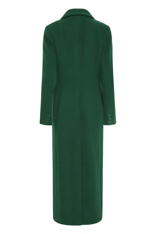LTS Tall Dark Green Long Formal Coat 7