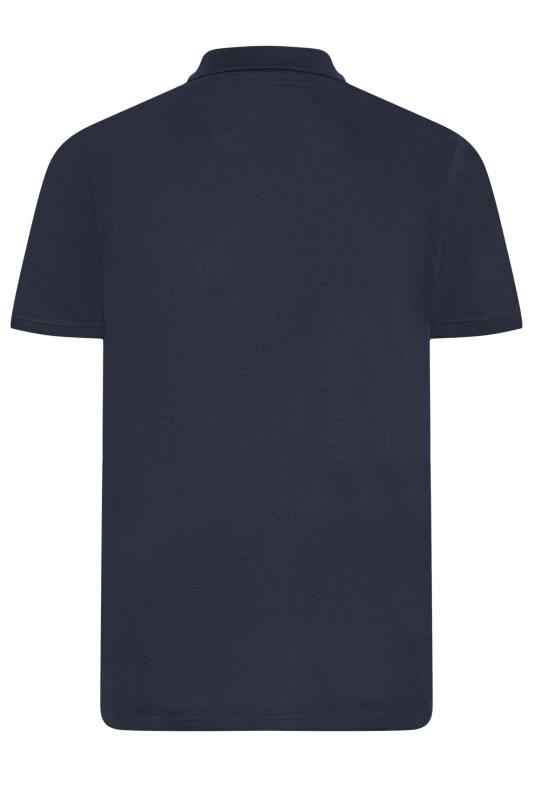 BadRhino 3 Pack Black & Navy Blue Plain Polo Shirts | BadRhino 6