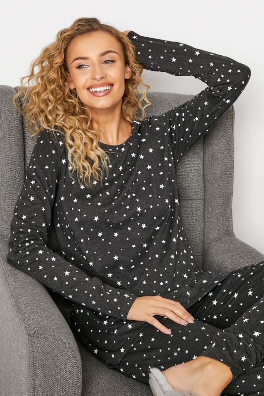 Tall Grey Star Print Pyjama Set 4
