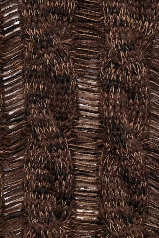 LTS Tall Chocolate Brown Knit Jumper | Long Tall Sally 5