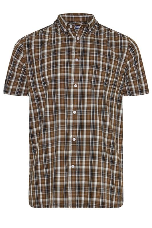 BadRhino Big & Tall Brown Check Shirt | BadRhino 1