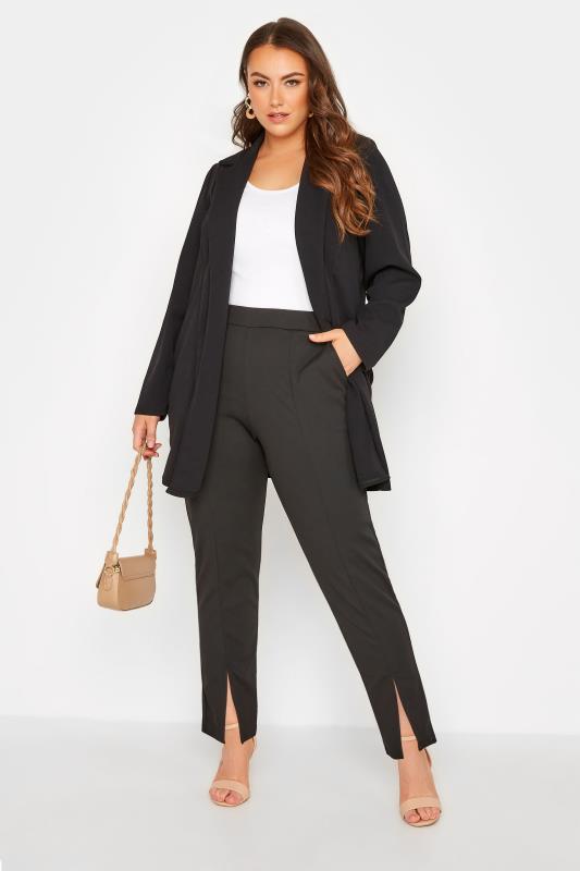 LIMITED COLLECTION Plus Size Black Longline Blazer | Yours Clothing 2