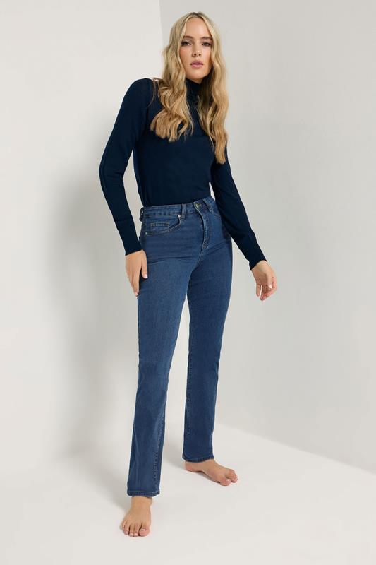 LTS Tall Women's 2 PACK Blue & Black Straight Leg Jeans | Long Tall Sally 2