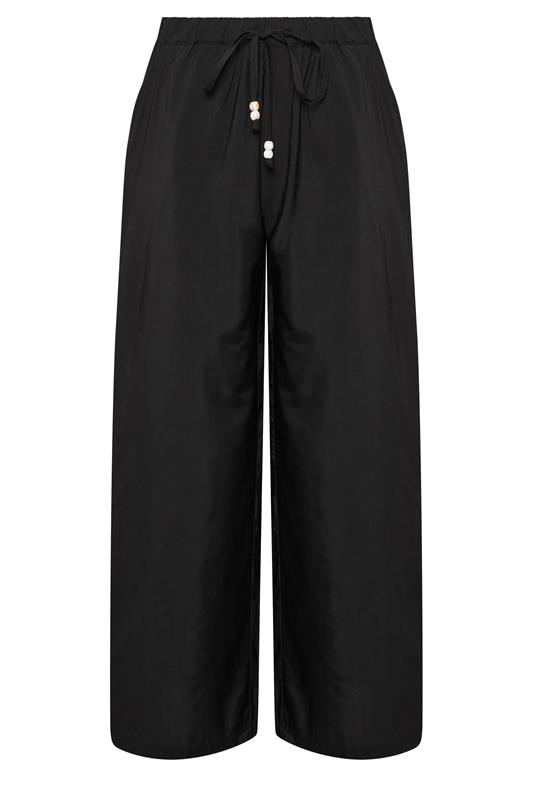 PixieGirl Petite Women's Black Beaded Wide Leg Trousers | PixieGirl 5