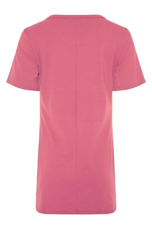 LTS Tall Pink Scoop Neck T-Shirt 6