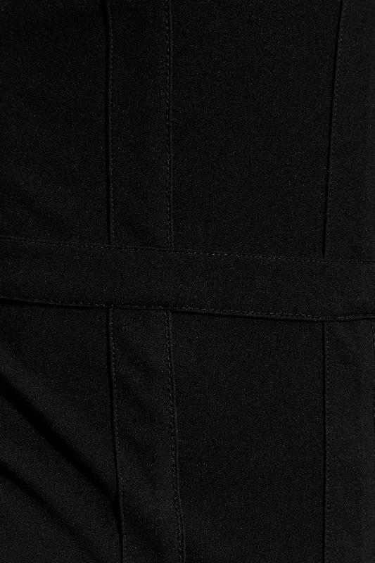 LTS Tall Women's Black Corset Mesh Long Sleeve Top | Long Tall Sally 5