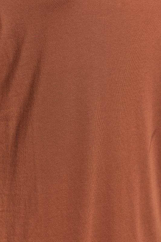 Curve Rust Orange Long Sleeve T-Shirt 4