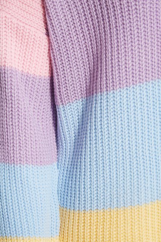 Multi Pastel Stripe Knitted Cardigan_S.jpg