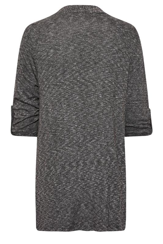 Plus Size Charcoal Grey Marl Cardigan | Yours Clothing 7