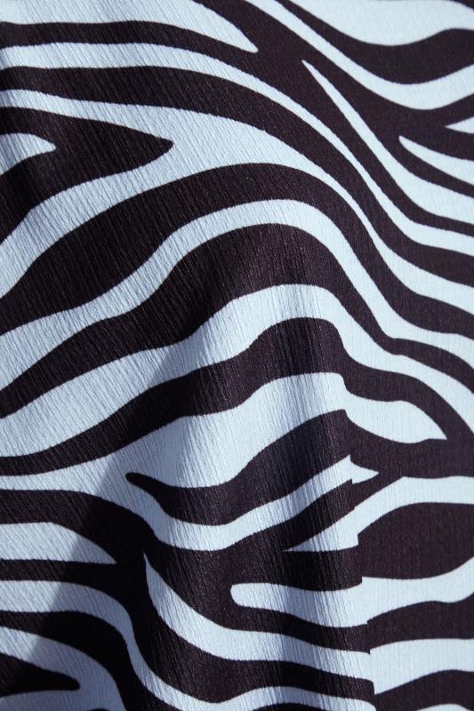 Curve Black & Blue Zebra Print Batwing Sleeve Top_S.jpg