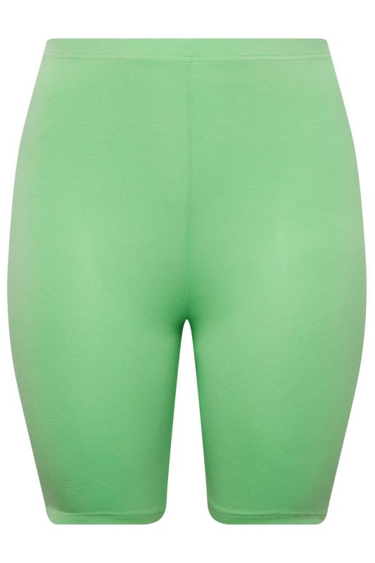 YOURS Plus Size Green Cycling Shorts | Yours Clothing 4