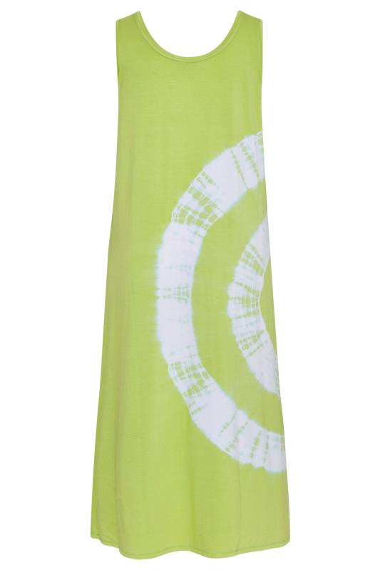 Curve Green Tie Dye Maxi Dress 7