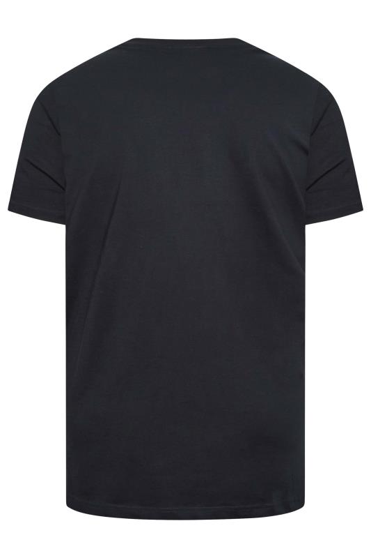 ESPIONAGE Big & Tall Navy Blue 'Vintage Goods' Printed T-Shirt | BadRhino 4
