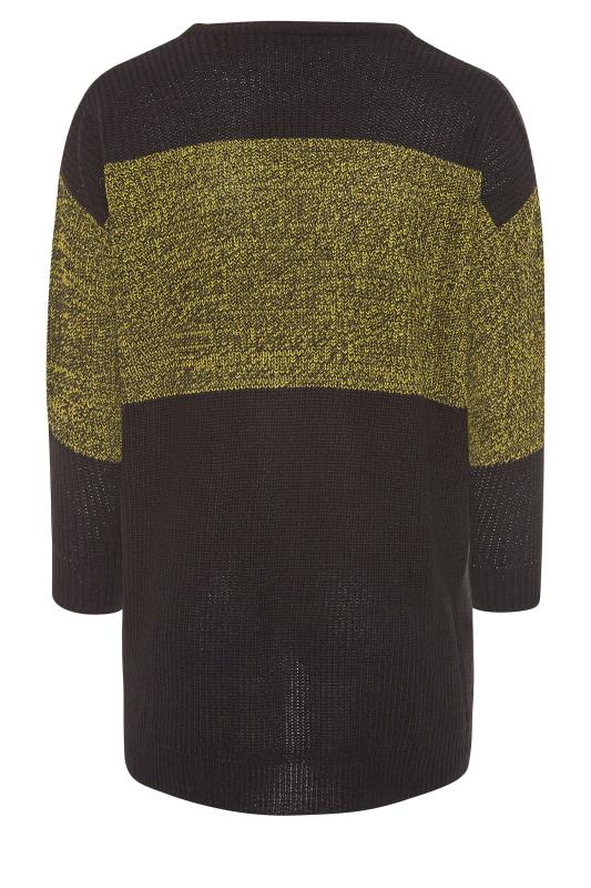 Black & Yellow Colour Block Knitted Jumper_BK.jpg