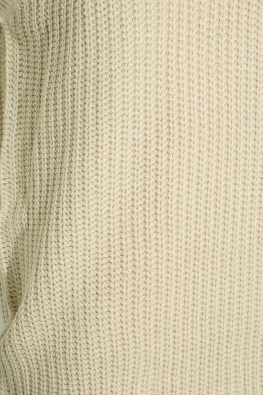 LTS Tall Beige Brown Chunky Knit Vest Top | Long Tall Sally 5