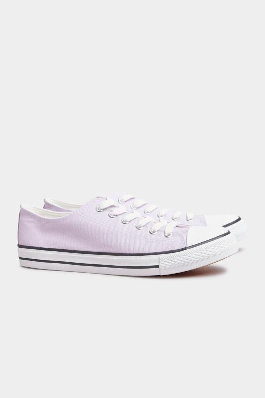 Lilac Canvas Low Trainers In Extra Wide Fit_D.jpg